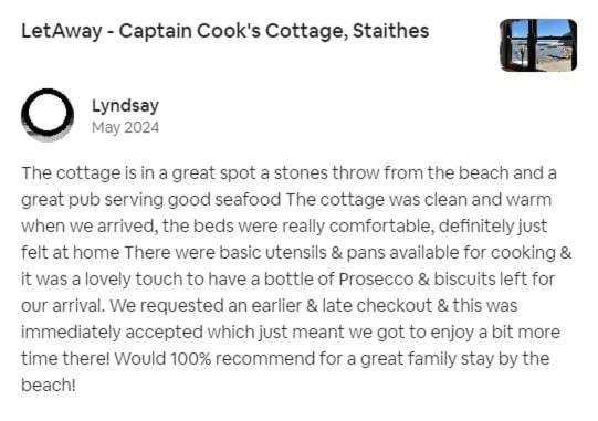 Letaway - Captain Cook'S Cottage, Staithes Zewnętrze zdjęcie